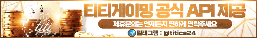 티티게이밍 공식 API 제공 배너