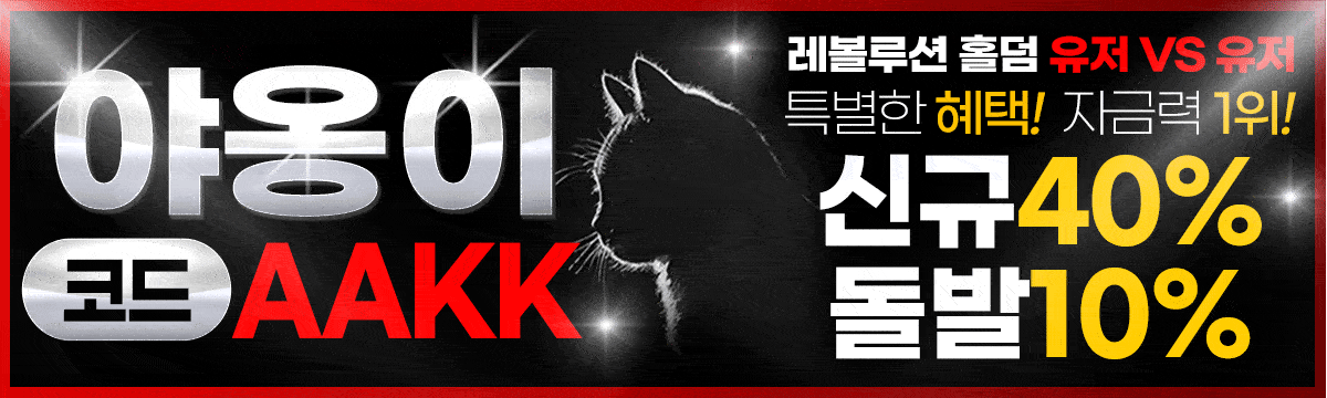 야옹이홀덤 배너