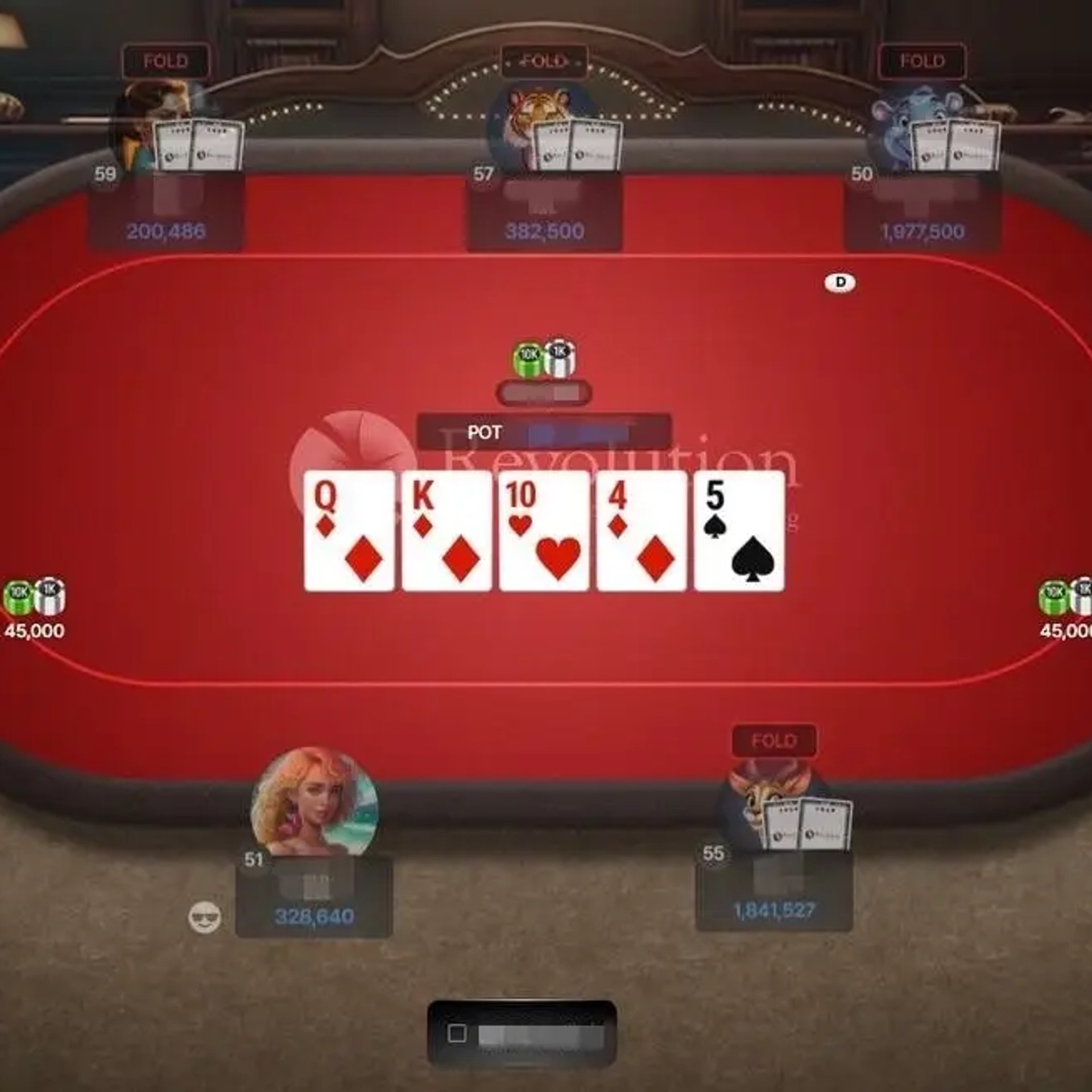 레볼루션홀덤 사이트간 경쟁 시스템